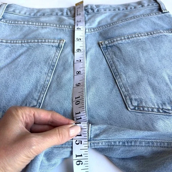 AGOLDE Lana Mid-Rise Vintage Straight Leg Jeans-Prank Faded Blue Wash-Size 27 - Picture 12 of 12